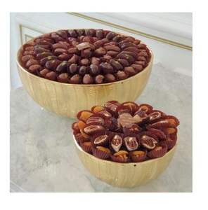 Cuenco de chocolate de hierro de alta calidad recubierto de polvo dorado con logotipo personalizado para servir empanadas de boda o fiestas - Product Image 2