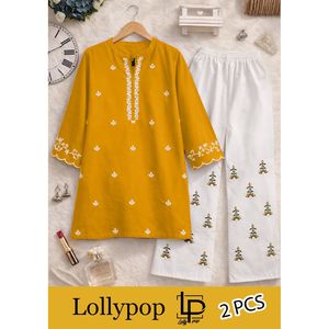 Traje indio y pakistaní de 2 piezas ORINGA EMB Series-Designer Stitched, precio 2099/-. - Product Image 4