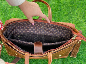 New Arrival Real Handmade Genuine Crunch Leather Messenger Bag Laptop <b>Case</b> <b>File</b> Holder Office Bags Unisex Casual Shoulder Bags - Product Image 6