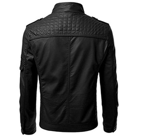 2025 Sang Trọng Phong Cách Pakistan Làm Chất Lượng Cao Áo Khoác Da Cho Nam Giới Windproof Áo Khoác Da Cho Nam Giới OEM ODM Dịch Vụ - Product Image 6