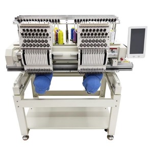 Machine à broder automatique commerciale 110-220V, informatisée, 2 têtes, 15 aiguilles, livraison mondiale - Product Image 1