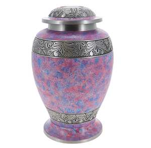 Soporte conmemorativo de peltre de doble Corazón de urna de cremación de princesa rosa para mini urnas pequeñas - Product Image 4