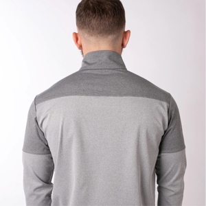 Custom Blank Slim Fit 1/4 Zip Pullover: Compression Long Sleeve Sport <b>Shirt</b> for <b>Skiing</b>, Running, and Gym - Product Image 3