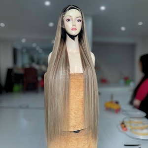 Plus haute qualité belles perruques vrais cheveux humains 100% vietnamien cheveux humains os droite personnaliser couleur fermeture perruque 2025 - Product Image 2