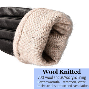 Windproof unisex ถุงมือหนังขี่มอเตอร์ไซค์ฤดูหนาว - Product Image 3