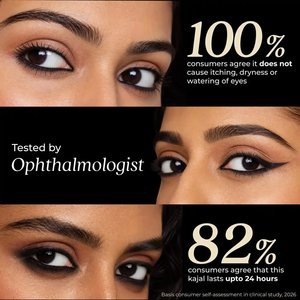 Eyeliner Kajal Naynam Day-Long, noir intense, gel liquide sans cyclosiloxane - Product Image 1