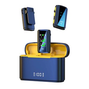 2,4G vlog J28 micrófono de solapa inalámbrico de larga distancia micrófono Lavalier inalámbrico Plug and Play pro micrófono portátil - Product Image 1