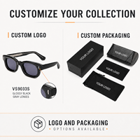 Lunettes de soleil Mellume rétro à petite monture en acétate, polarisées UV400, avec logo personnalisé, motif écaille, pour hommes et femmes, idéales pour l'extérieur