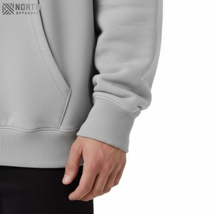 Custom Men's Heavyweight Cotton Oversized Fleece Hoodie <b>Sweatshirt</b> Winter Wear With <b>Embroidery</b> Odm Manufacturer Reversible - Product Image 3