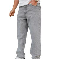 Jeans Rectos Vintage para Hombre, Corte Slim Fit, Casuales, Elásticos, de Cintura Media, Suaves, Ecológicos, con Parches, Estilo Desgastado, Ligeros