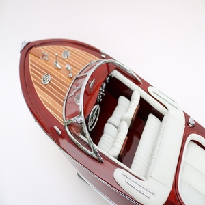 MODÈLE DE BATEAU DE VITESSE RIVA AQUARAM-MODÈLE DE BATEAU ARTISANAL POUR DÉCORATION-MODÈLE DE BATEAU DE VITESSE À VENDRE - Product Image 4