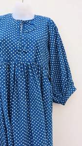 Vestido Midi de verano informal con lunares, estampado de bloque largo Floral, cuello profundo, cierre de cuerda, silueta suelta, cintura Natural - Product Image 3