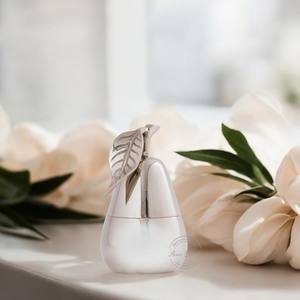 Vaso de vela sostenible y respetuoso con el medio ambiente, vasos de vela, tarros de lujo a precio al por mayor, recipiente pulido dorado en forma de pera - Product Image 2