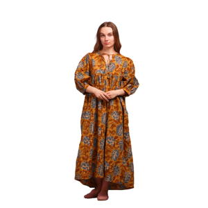 Vestido Maxi Casual de Verano y Otoño para Mujer, Estilo Bohemio, Estampado Floral, Tirantes Finos, Tejido a Mano, Ecológico, Talla Única - Product Image 1