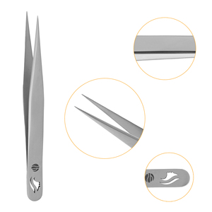 Pinzas para Pestañas Stahlmann Pro Profesionales de Alta Calidad con Logotipo Personalizado, Acero Inoxidable, Lisas y Dentadas, Finas, Duraderas, Agarre Perfecto - Product Image 4