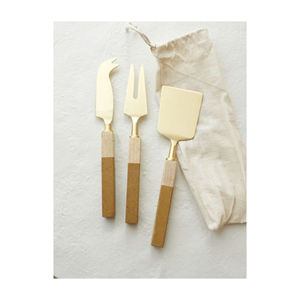 Ensemble de couteaux à fromage en acier inoxydable très vendu avec manche en résine, couverts de haute qualité, ensemble de couteaux à fromage à bas prix - Product Image 5