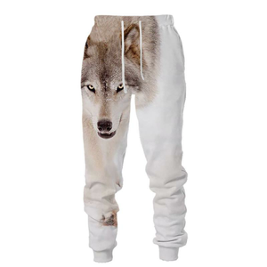 Pantalons de survêtement décontractés pour hommes, style droit, imprimés par sublimation, respirants, pantalons de fitness, entraînement, jogging, légers, non tissés - Product Image 3