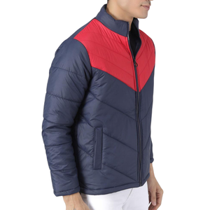 เสื้อแจ็กเก็ตขนเป็ดสีทึบสำหรับผู้ชายเสื้อคลุมกันหนาวหนาอบอุ่นสำหรับใส่กลางแจ้งและทันสมัยออกแบบโลโก้ได้ตามต้องการ - Product Image 5