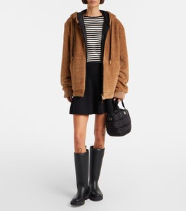 เสื้อฮู้ดซิปสองด้านสำหรับผู้หญิง ผ้าคอตตอน 100% เนื้อหนา อบอุ่น เหมาะสำหรับฤดูใบไม้ร่วง/ฤดูหนาว พิมพ์ลาย ODM ปรับแต่งโลโก้ด้านหน้าได้ - Product Image 5