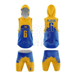 Uniformes de football 7v7 en polyester réversibles de haute qualité Personnalisable à capuche Sublimation Premium Offre Spéciale American 7v7 Team Suits - Product Image 1