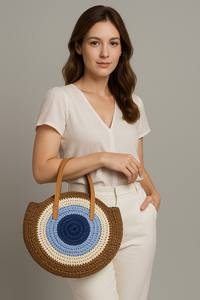 ออโรร่าทอโครเชต์วงกลมกระเป๋าถือ - Product Image 4