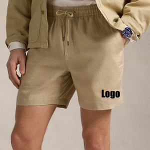 กางเกงขาสั้นตาข่ายสำหรับผู้ชายกางเกงวิ่งทำจากผ้าฝ้าย100% ทนทานระบายอากาศได้ดีกางเกงขาสั้นสำหรับออกกำลังกายในยิมติดป้ายโลโก้ได้ตามต้องการสำหรับฤดูร้อน - Product Image 2