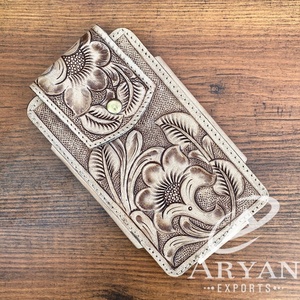 เคสโทรศัพท์มือถือหนังแท้สำหรับผู้ชายปกป้องผู้ถือโทรศัพท์มือถือหนังแท้แบบห่วงเข็มขัดกีฬาแบบพกพา - Product Image 1