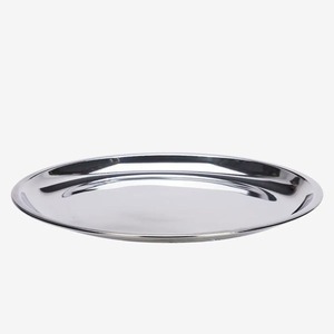 Assiette de service de luxe en acier inoxydable écologique, élégante, plateau à nourriture Thali, passe au lave-vaisselle, pour les mariages, les occasions spéciales - Product Image 5
