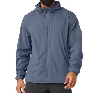 Veste coupe-vent légère et imperméable en polyester 100% pour hommes pour les entraînements d'hiver, les sports et la salle de sport 2026 - Product Image 1