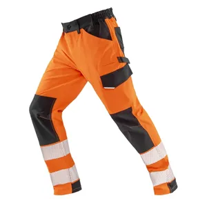 Pantaloni di Sicurezza Elasticizzati Riciclati con Adesivi Riflettenti Sostenibili e Luci - Gadget Promozionali - Product Image 3