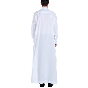 Vêtements islamiques pour hommes saoudiens, jubah à manches longues, thobe, vente chaude, jubba arabe avec logo personnalisé - Product Image 3