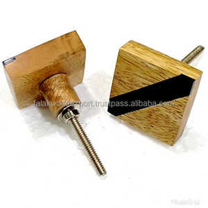 Perillas de resina para puerta de cajón y armario y tirador de cristal, perillas de madera y piedra para cocina de Falak World Export - Product Image 4