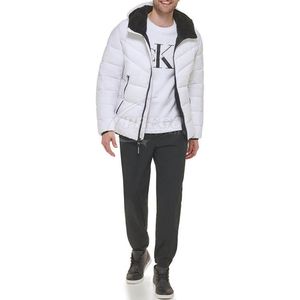 Vestes matelassées pour hommes de créateurs en gros, manteaux en tissu de haute qualité avec duvet personnalisé, vestes matelassées brillantes pour l'hiver - Product Image 2