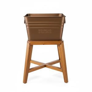 Maceta de Metal con Acabado Antiguo de Cobre de la Mejor Calidad con Soporte Negro, Macetas para Flores de Jardín Interior y Exterior, Decoración Vintage para el Hogar en Oferta - Product Image 4