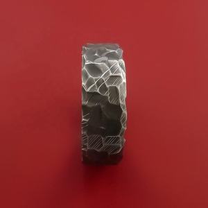 Bagues en acier damas de meilleure qualité pour hommes, fabriquées à la main avec une finition polie brillante, vente directe d'usine - Product Image 6