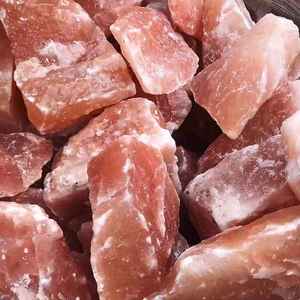 Rocas de sal del Himalaya Rosa natural 100% puro de alta calidad, materia prima, trozos de sal de roca Rosa sólida, terrones de piedra - Product Image 2