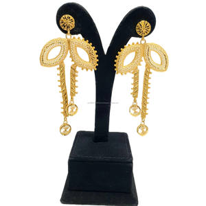 USA Collection Dubai 24KT Gold Plated 4 GRM <b>Fashion</b> <b>Jewelry</b> <b>Set</b> 24KT plaque or 4 GRM ensemble de bijoux de mode nouveautes NEW - Product Image 4