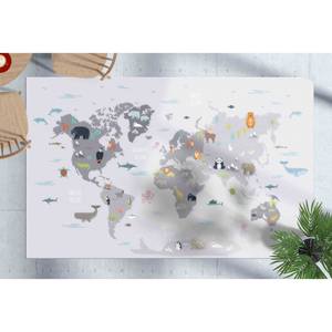 Alfombra Infantil con Mapa del Mundo: Decoración Educativa para Cuarto de Niños, Alfombra Antideslizante, Alfombra de Chenilla - Product Image 2