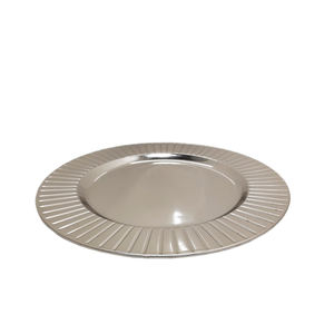 Dernier design de plateau de service en métal de forme ronde pour le dîner plat et plateau de service faits à la main et personnalisés - Product Image 1