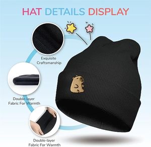 Bonnet en tricot personnalisé prêt à expédier avec logo ou image, bonnet d'hiver chaud à revers, vente en gros - Product Image 4