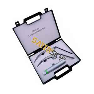 Ensemble de laryngoscope à fibres optiques McCoy avec flexibilité de 4 lames Manuel Certifié CE Qualité supérieure Acier inoxydable allemand - Product Image 3