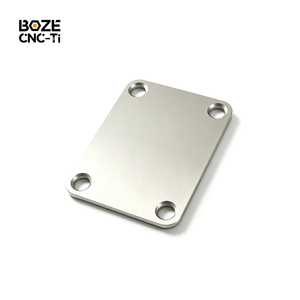 Plaque de manche de guitare en titane usinée CNC sur mesure, plaque arrière en alliage de titane à haute résonance pour <span class=keywords><strong>Fender</strong></span> Strat Tele Electric Bass - Product Image 1
