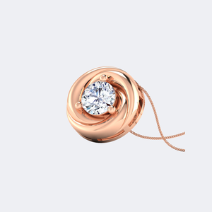 สร้อยคอเพชรทรงกลม 0.80 กะรัต แบบเดี่ยว ตัวเรือนทองคำแท้ ทรงคลาสสิค ประดับเพชรทรงบริลเลียนท์ ของขวัญเครื่องประดับชั้นดีสำหรับผู้หญิง - Product Image 4