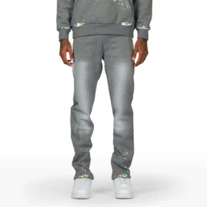 2025 Vintage empilé Flare lavé à l'acide hommes survêtements haute qualité à capuche Designer mode confortable ajustement moderne Look hiver - Product Image 5