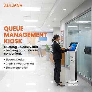 جهاز كشك خدمة ذاتية لطباعة تذاكر الانتظار مقاس 15 بوصة مع طابعة مدمجة - Product Image 3