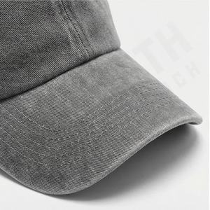 Casquettes de baseball de qualité supérieure, lavage à l'acide, broderie personnalisée, style streetwear, tissu en toile, réglable, toutes tailles de tête, faible MOQ, meilleur choix - Product Image 4