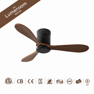 Ventilador de Techo de Perfil Bajo de 42 Pulgadas Sin Luz, en Stock en EE. UU., Ventilador de Madera Maciza de Montaje Empotrado con Control Remoto - Product Image 4