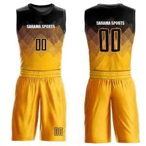 Uniforme de baloncesto hecho a medida, conjuntos de camisetas de baloncesto lisas para hombre, ropa deportiva de poliéster, logotipo personalizado, servicio OEM - Product Image 1