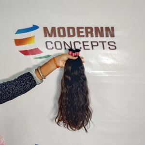 Vente en gros d'extensions de cheveux 100% vierges vietnamiennes naturelles en vrac non transformées fournisseur d'approvisionnement de temple de cheveux humains indiens droits - Product Image 5