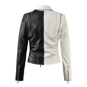 Women Twister Biker Pure Black Genuine Leather Racing Motorbike Jacket CE Armoured Protections Motorcycle Jacket For Ladies - Product Image 4